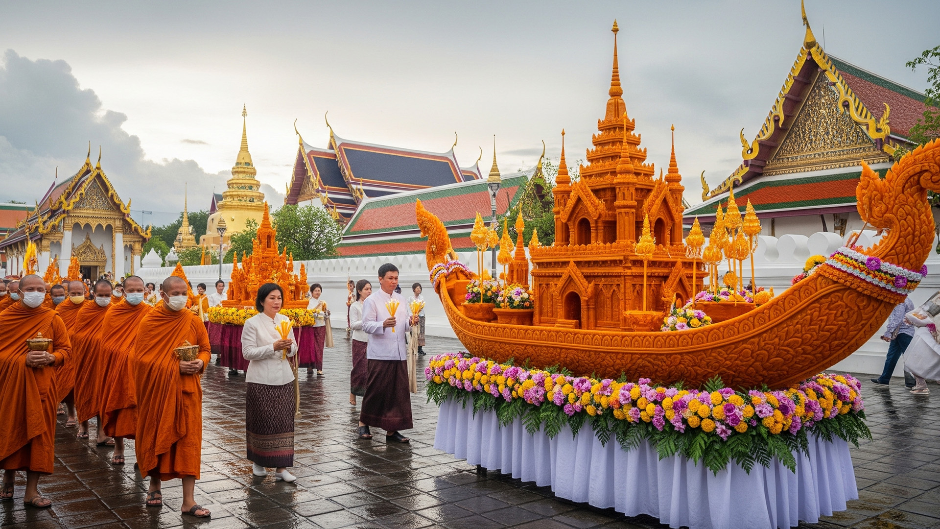 เข้าพรรษาและแห่เทียนพรรษา