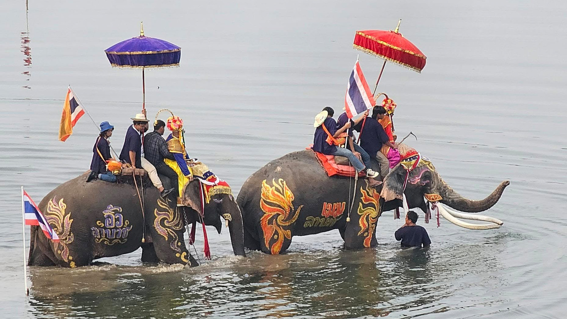 ประเพณีแห่ช้างบวชนาคไทยพวน บ้านหาดเสี้ยว